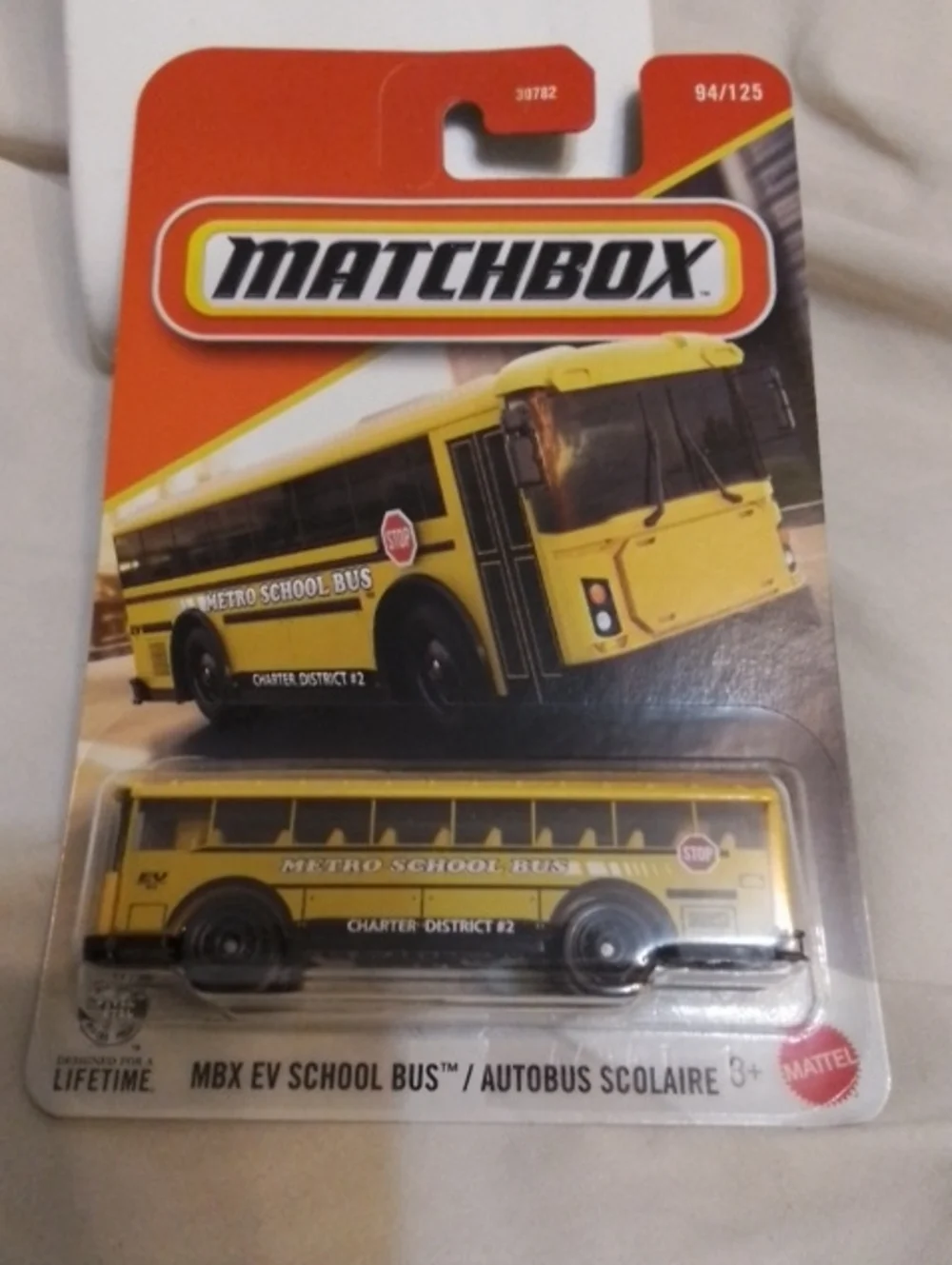 Matchbox Yellow Metro School Bus Toy